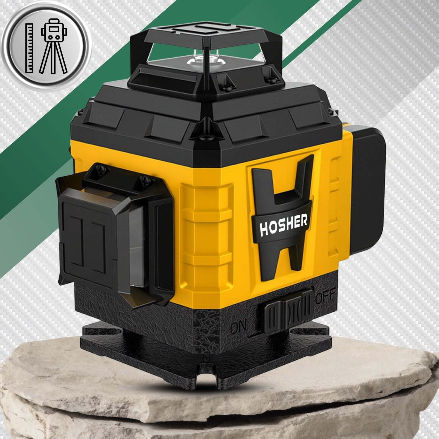 LASER LEVEL 4D 16 CROSS LINE 360 LASER CASE TRIPOD Manufacturer code POZIOMNICA LASEROWA HOSHER POZIOMICA KRZYŻOWA