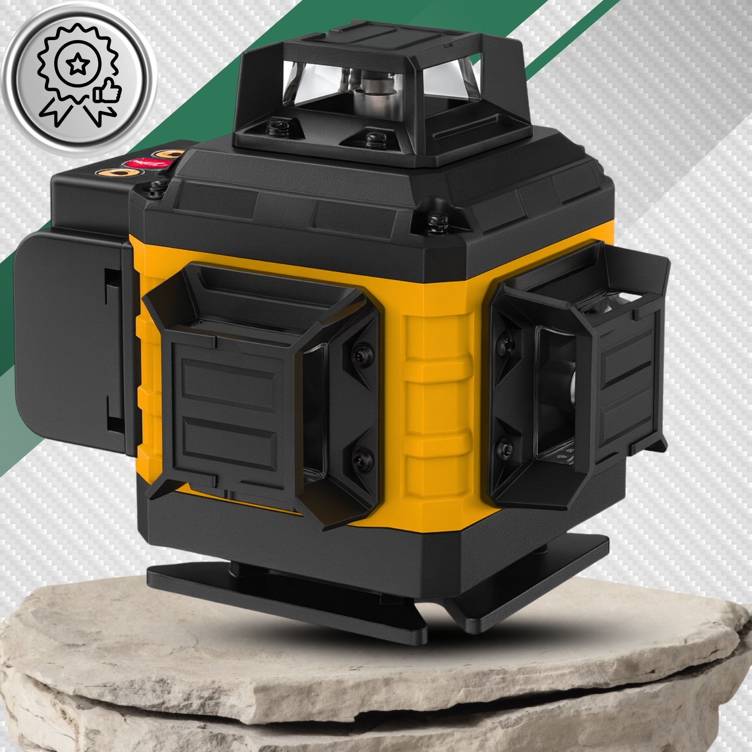 LASER LEVEL 4D 16 CROSS LINE 360 LASER CASE TRIPOD Power supply rechargeable battery