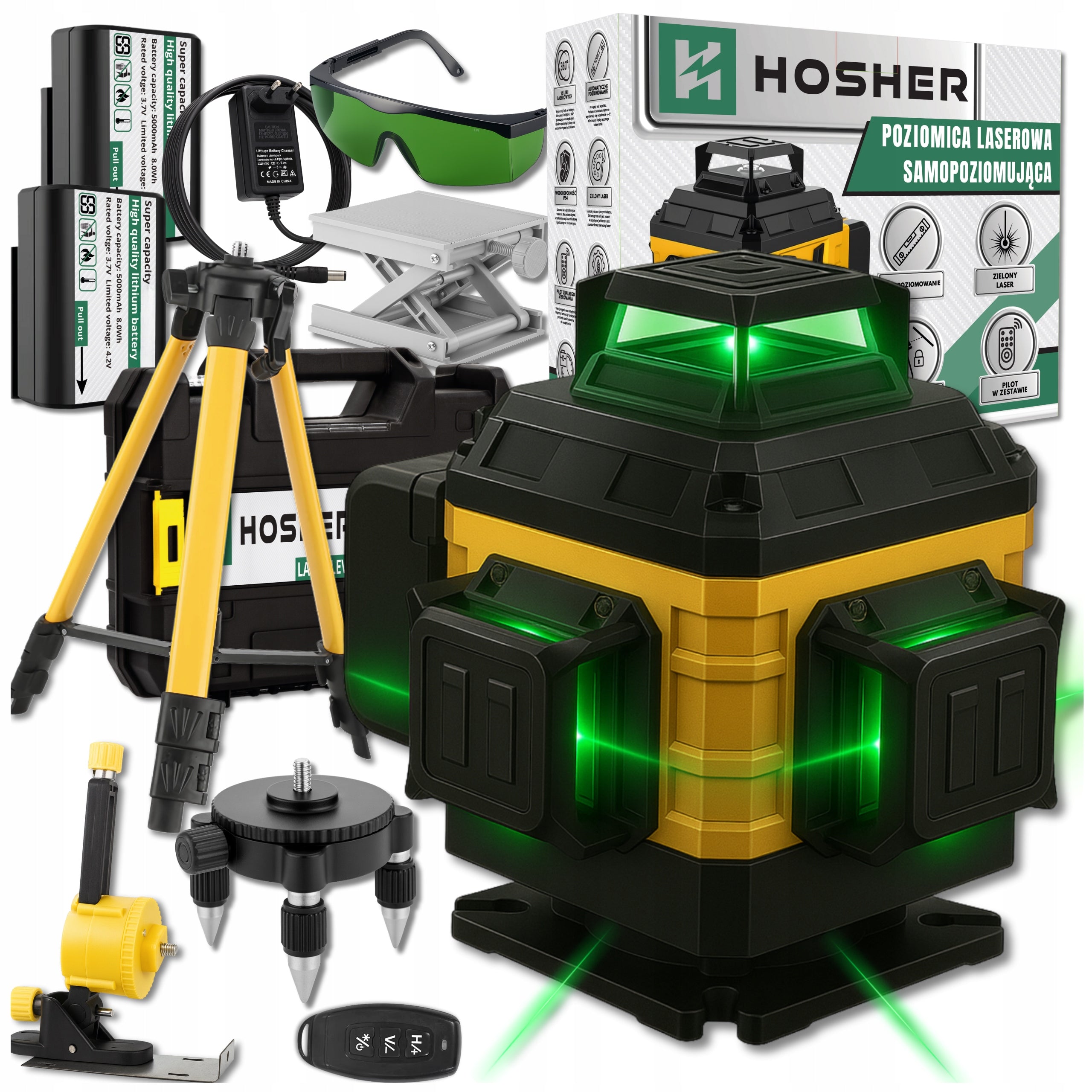 LASER LEVEL 4D 16 CROSS LINE 360 LASER CASE TRIPOD