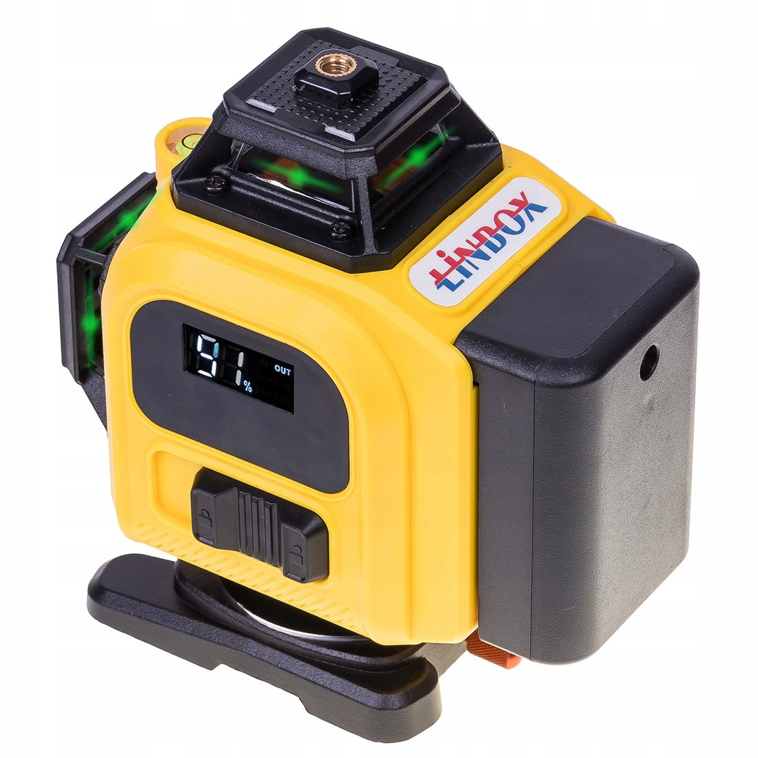 LASER LEVEL 4D 16 LINES 360° LEVEL CROSS LASER IP54 SET Model LINBOX