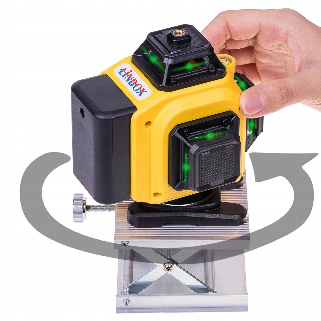 LASER LEVEL 4D 16 LINES 360° LEVEL CROSS LASER IP54 SET Number of laser beams 16