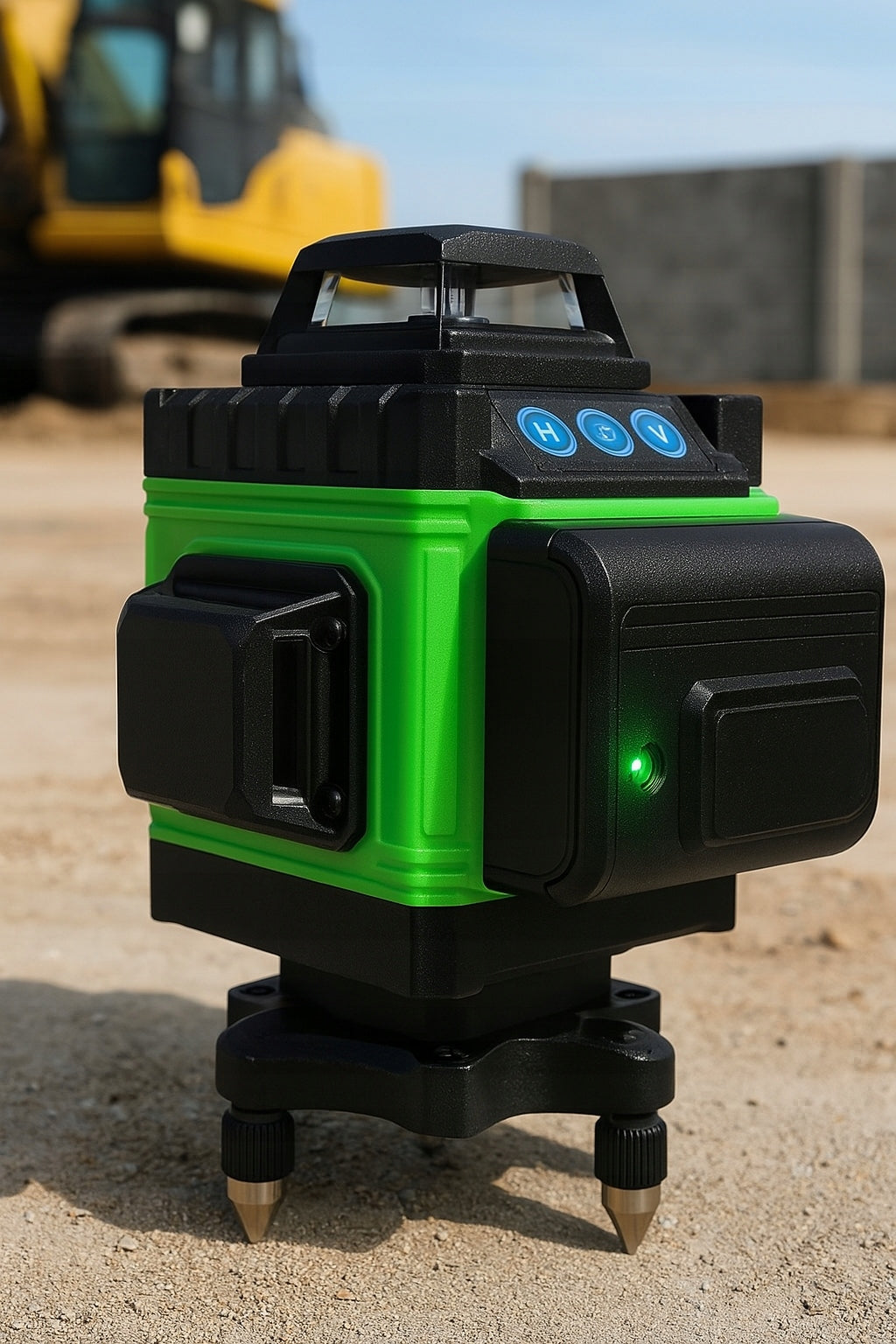 LASER LEVEL CROSS LASER GREEN SELF-LEVELING 4D 360 2 BATTERIES Manufacturer code OD5072