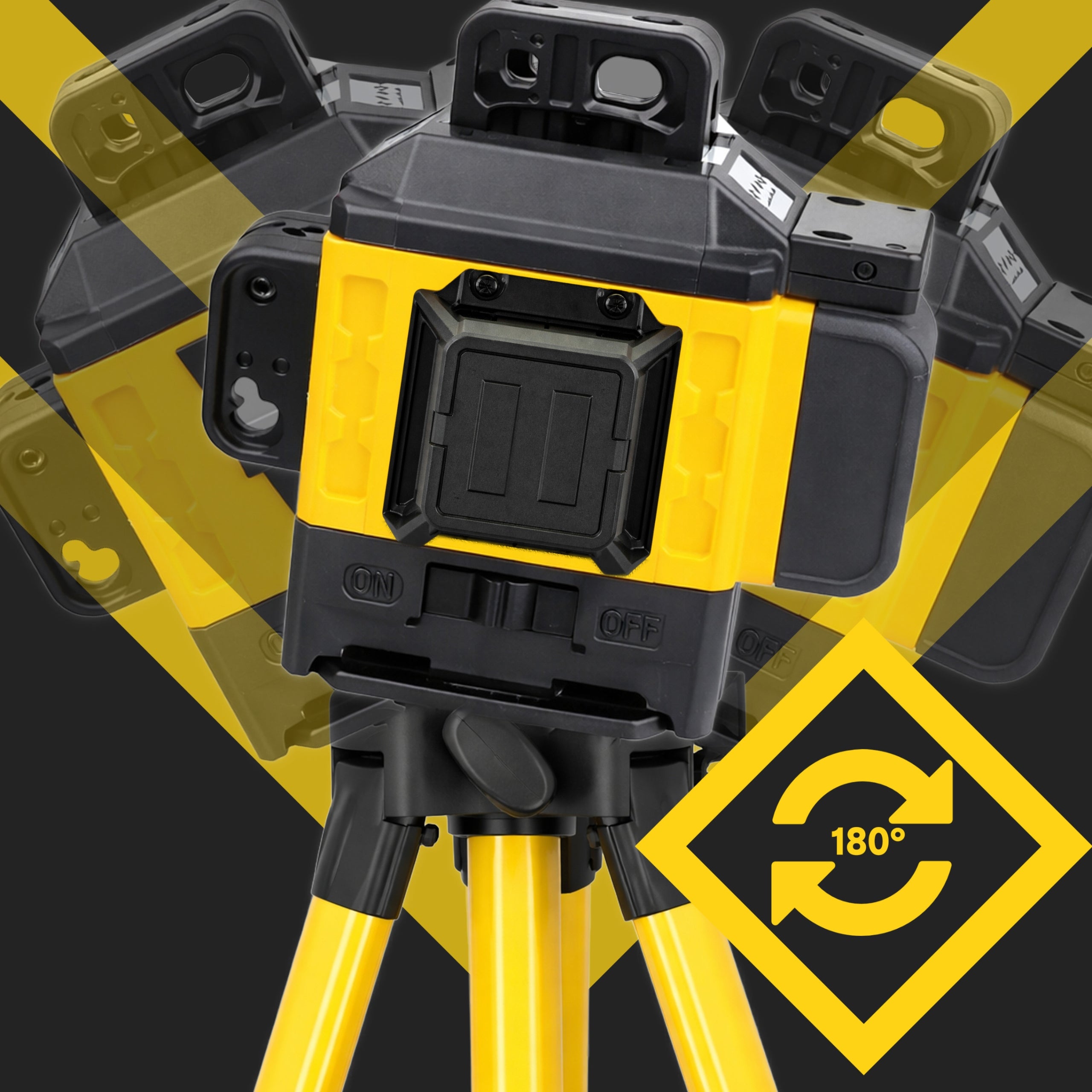 LASER LEVEL CROSS LEVEL 4D 16 LINES LASER + 2X AKU TRIPOD XL Type cross-line