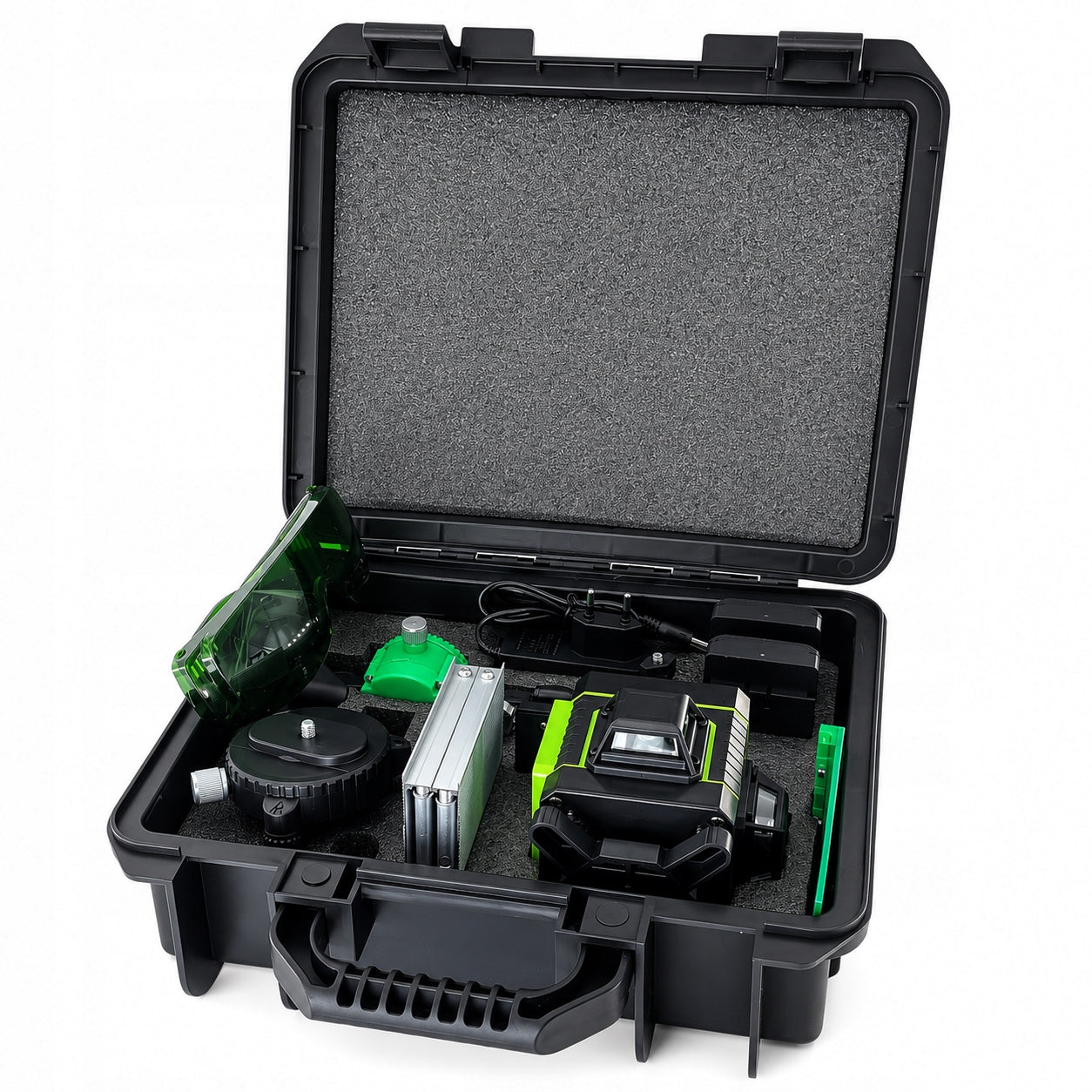 LASER LEVEL HILDA 4D CROSS LASER TRIPOD 200 CM RECEIVER DETECTOR Packaging status original