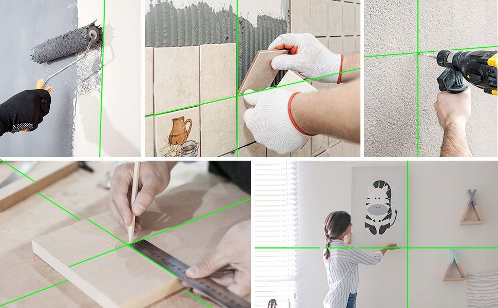LASER LEVEL PLANE CROSS LASER 360 3D GREEN DISPLAY Measurement accuracy (+/-) 1.5 mm