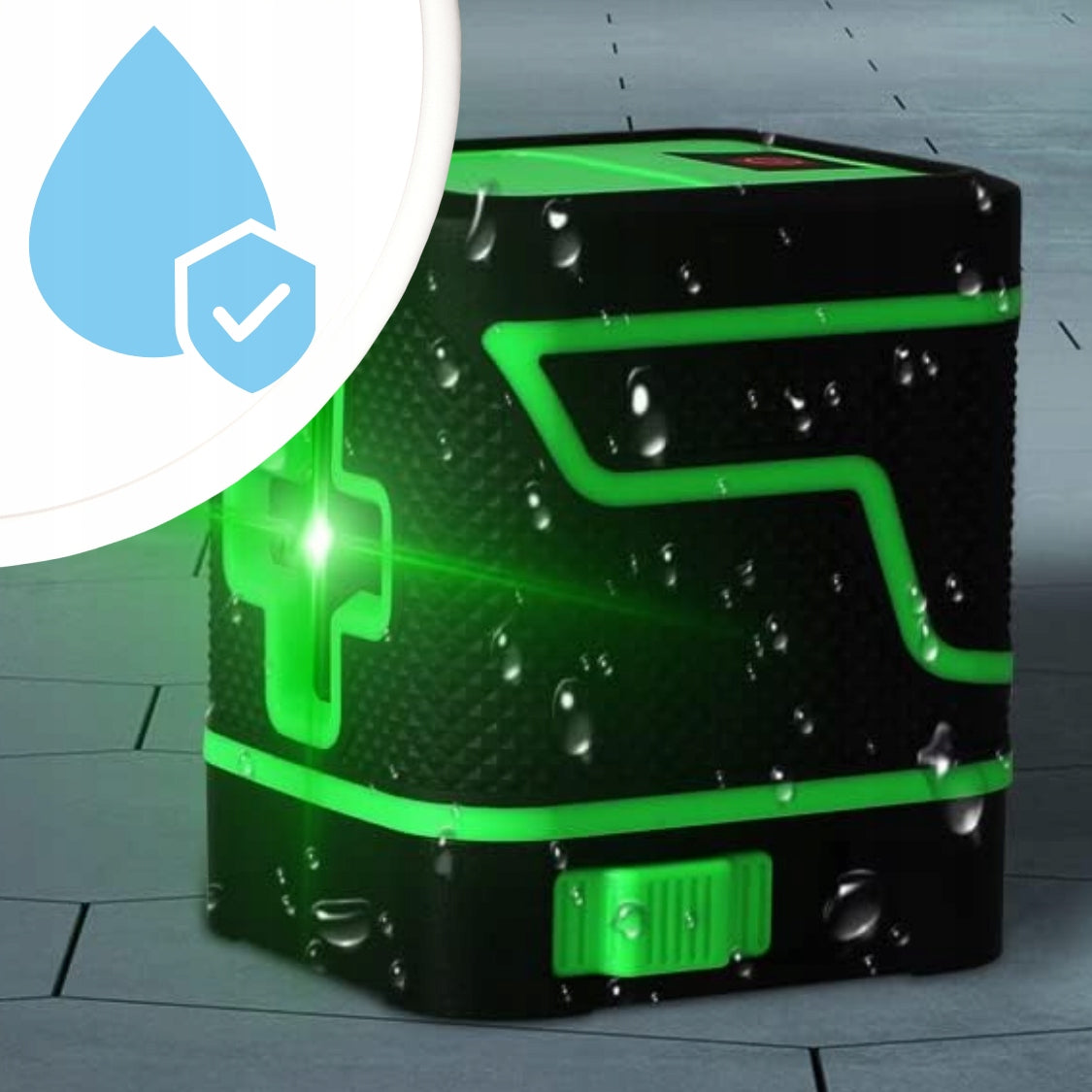 LASER LEVEL SELF-LEVELING CROSS LASER SET BATTERIES 360° 25M Type cross-line
