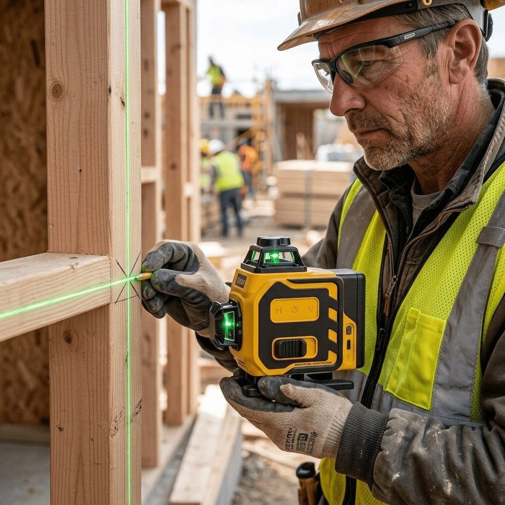 LASER LEVEL WITH LCD 16 LINE 360 PRO CROSS LASER FOR PROFESSIONAL Maximum working range 25 m