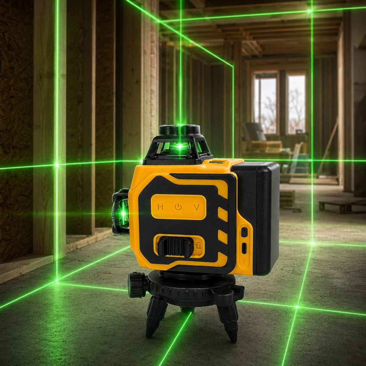LASER LEVEL WITH LCD 16 LINE 360 PRO CROSS LASER FOR PROFESSIONAL Type cross-line