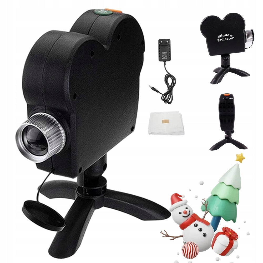 LASER PROJECTOR BLACK HALLOWEEN CHRISTMAS QUIET FOR GARDEN WITH CURTAIN