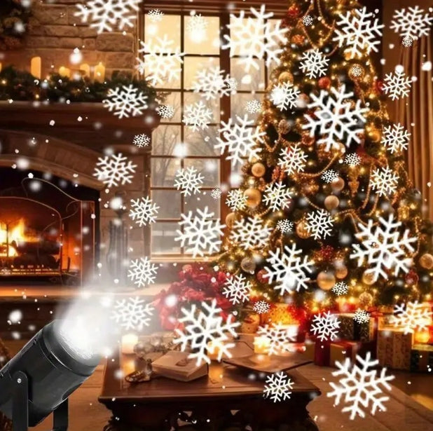 LASER PROJECTOR CHRISTMAS CALL. LED HOUSE PROJECTOR SNOWFLAKES Packaging status original