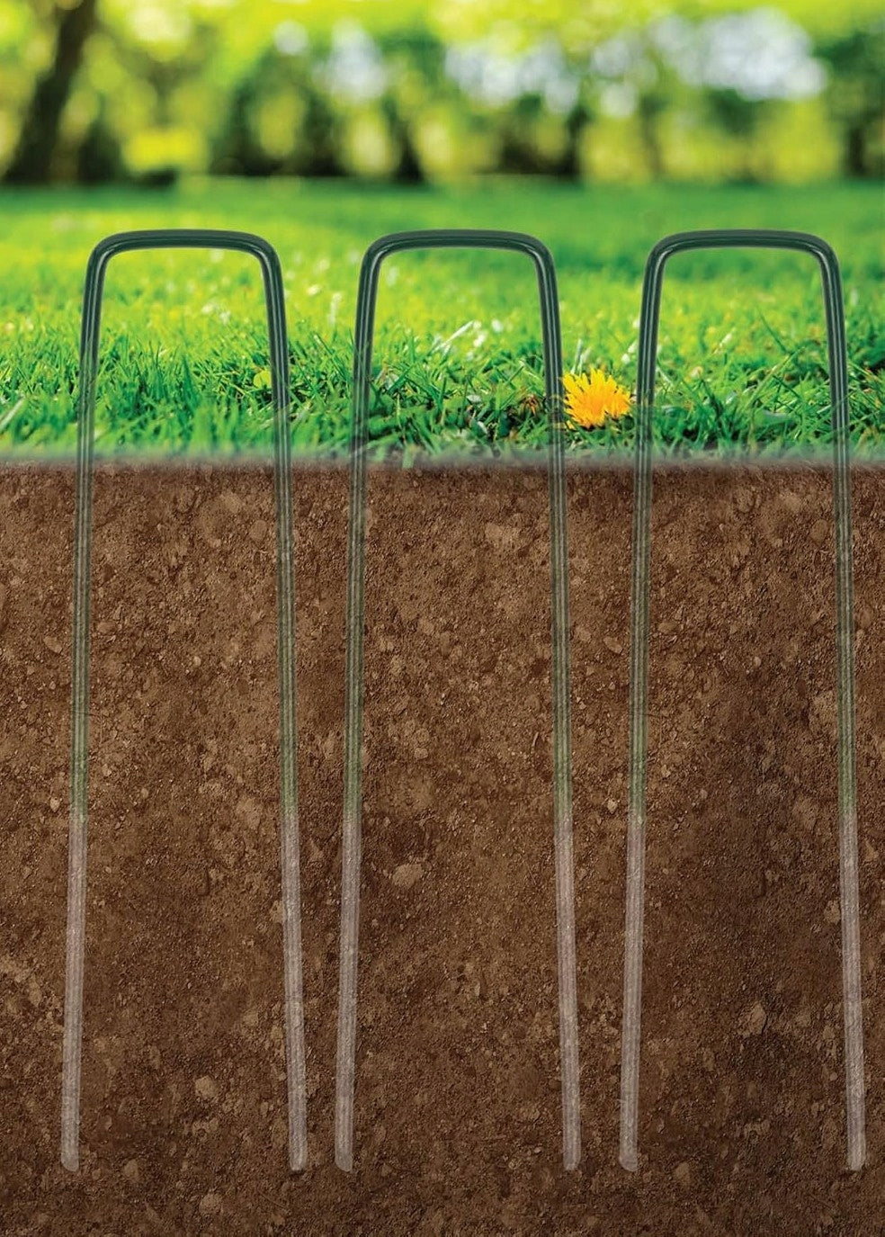 LAWN ARTIFICIAL GRASS PINS ANCHORS 40x AGROTEXTILE FASTENING STAPLES Brand no brand