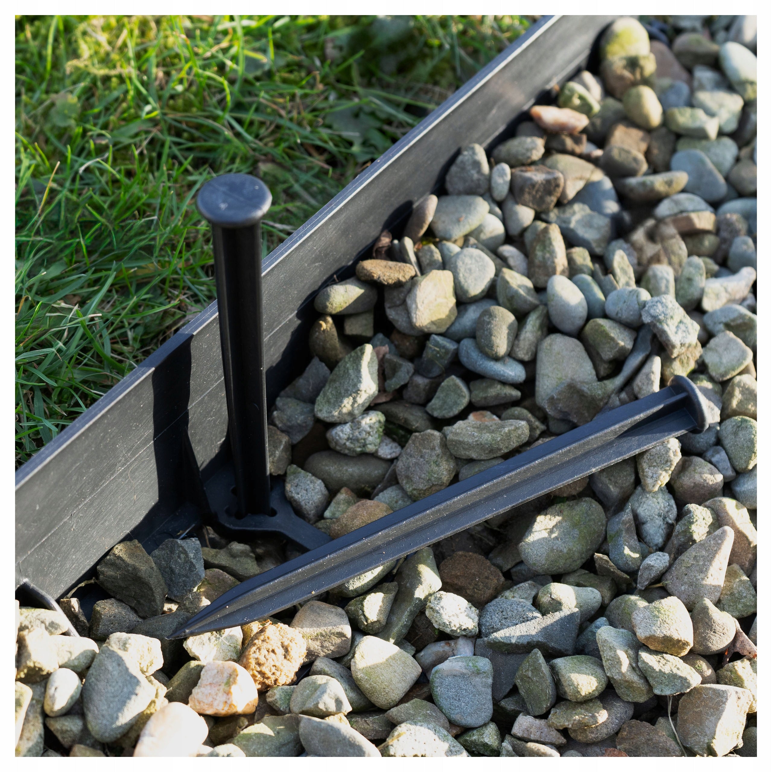 LAWN EDGING 30 MB + ANCHORS 100 PCS ECO BORDER 7,8 CM EDGING Material plastic