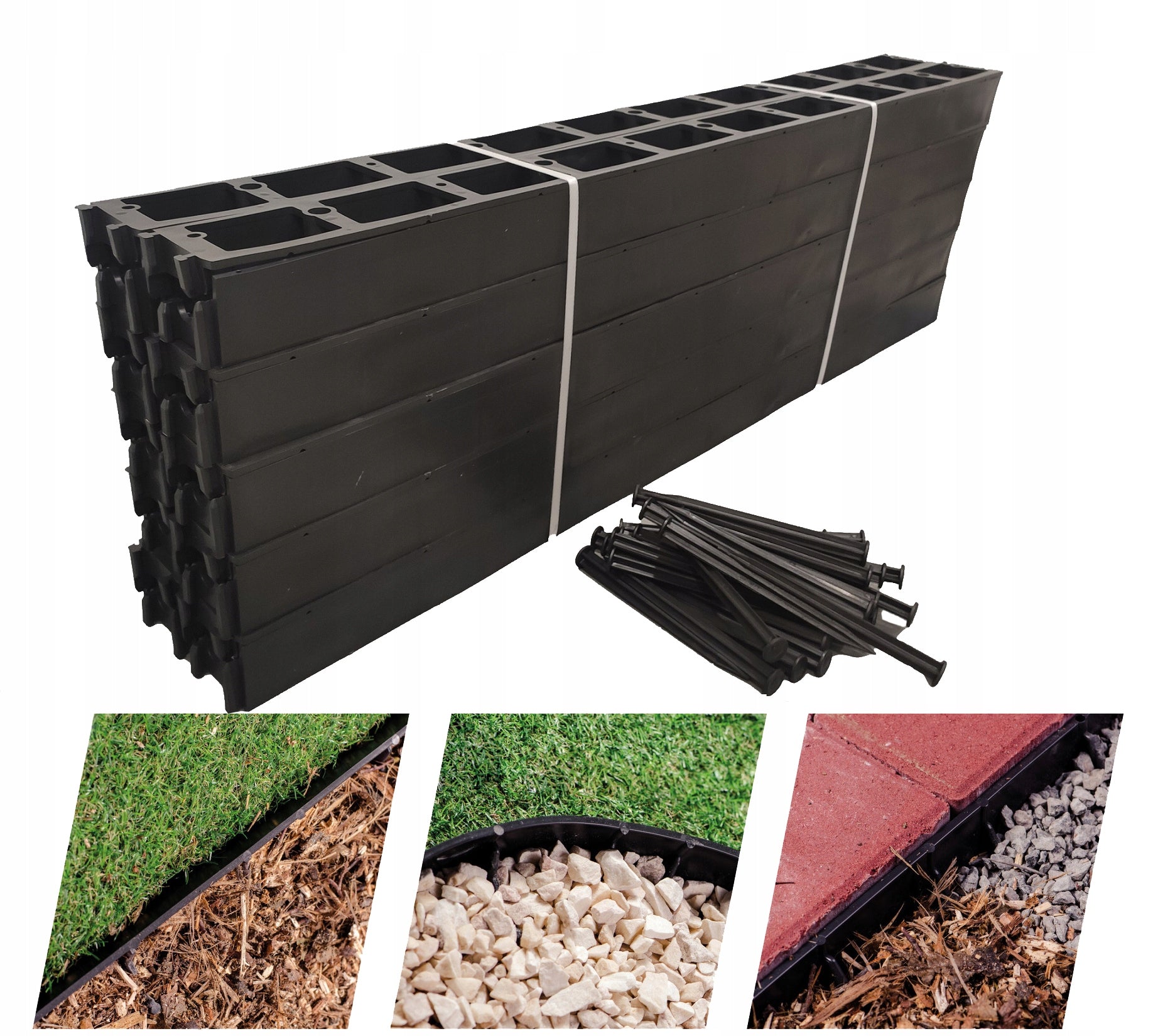 LAWN EDGING 58mm BORDER PALISADA 50m+250