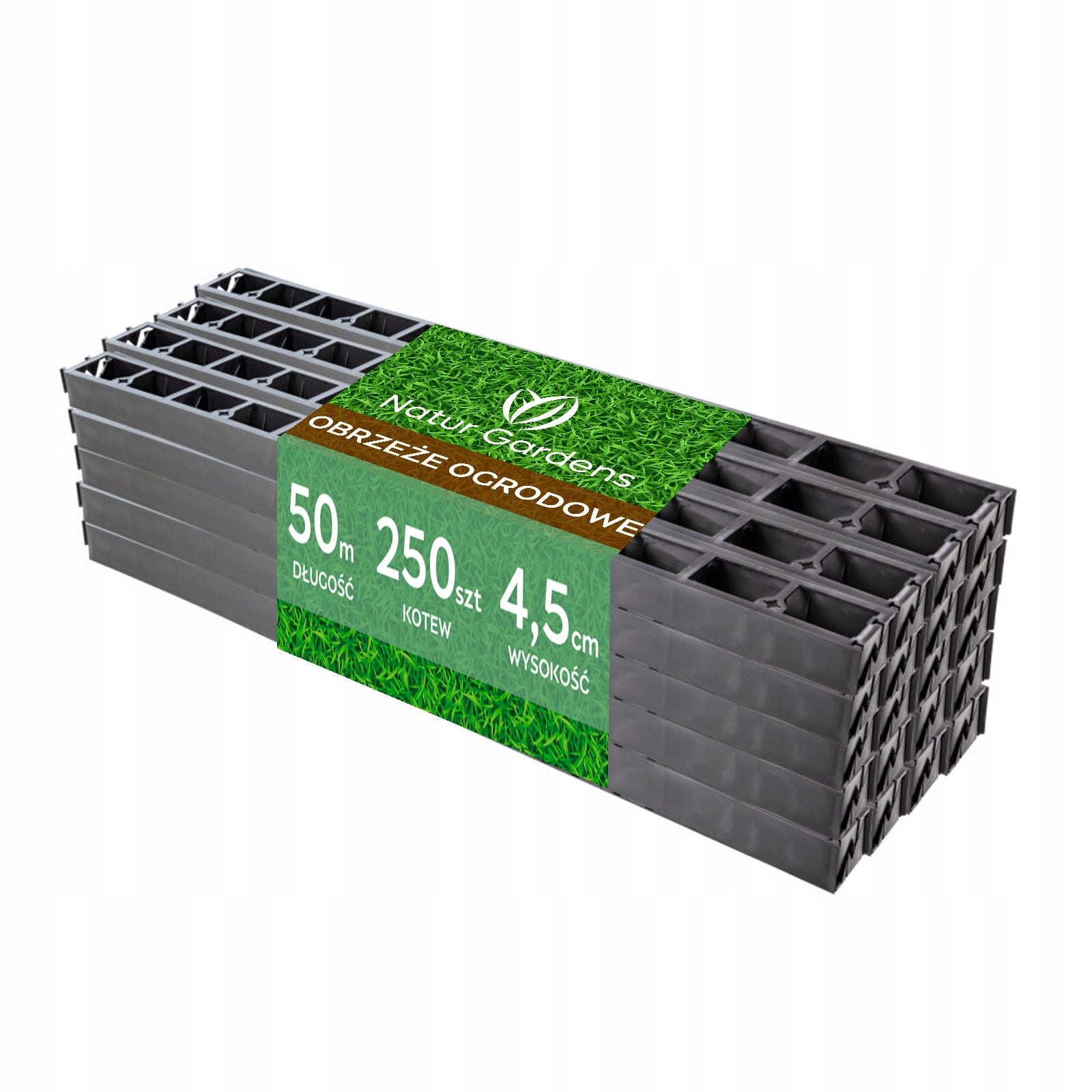 LAWN GARDEN EDGING 4,5CM 50m + 250 ANCHORS Freebie Manufacturer code ng5900354630029