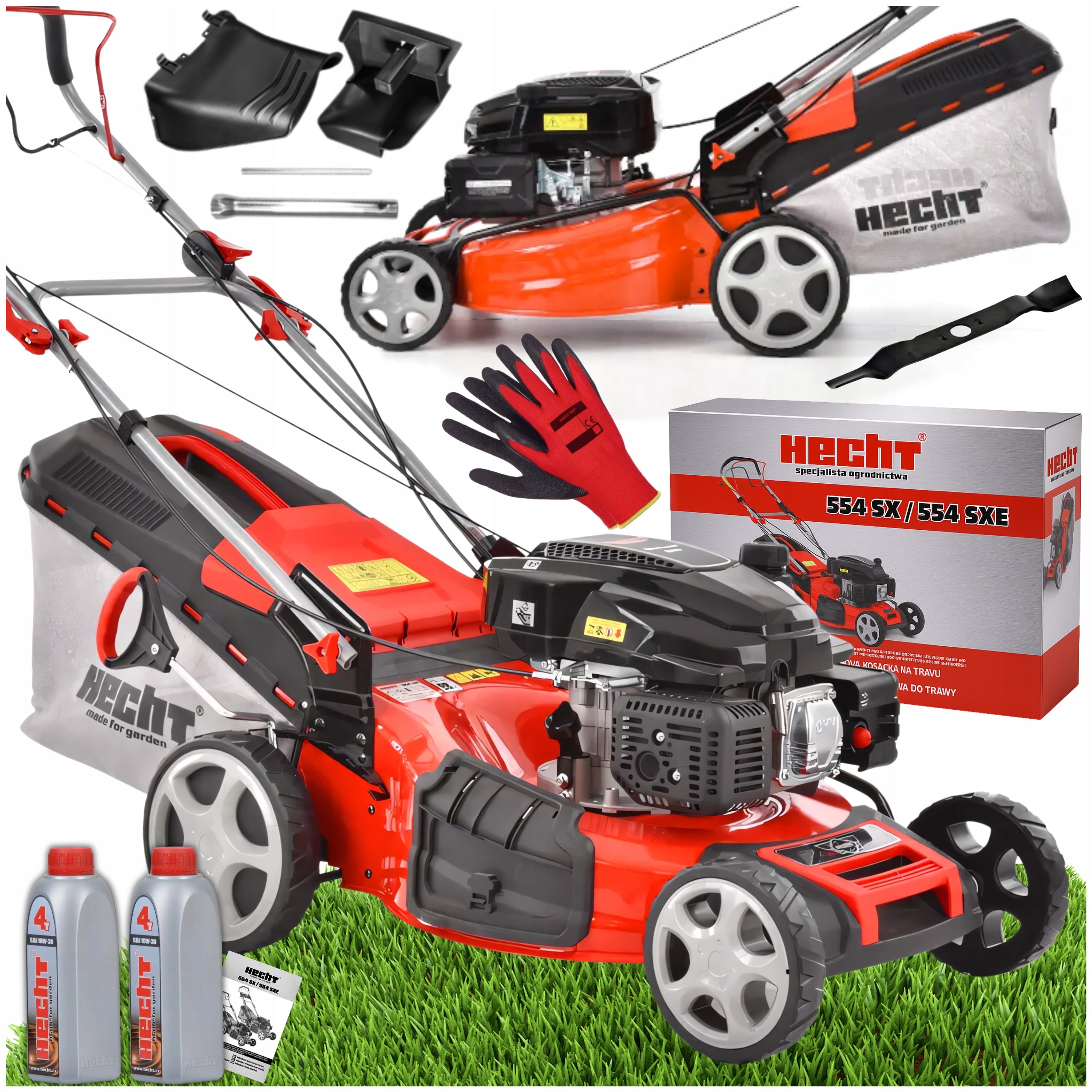 LAWN MOWER HECHT 554SX 53CM 6KM OIL x2