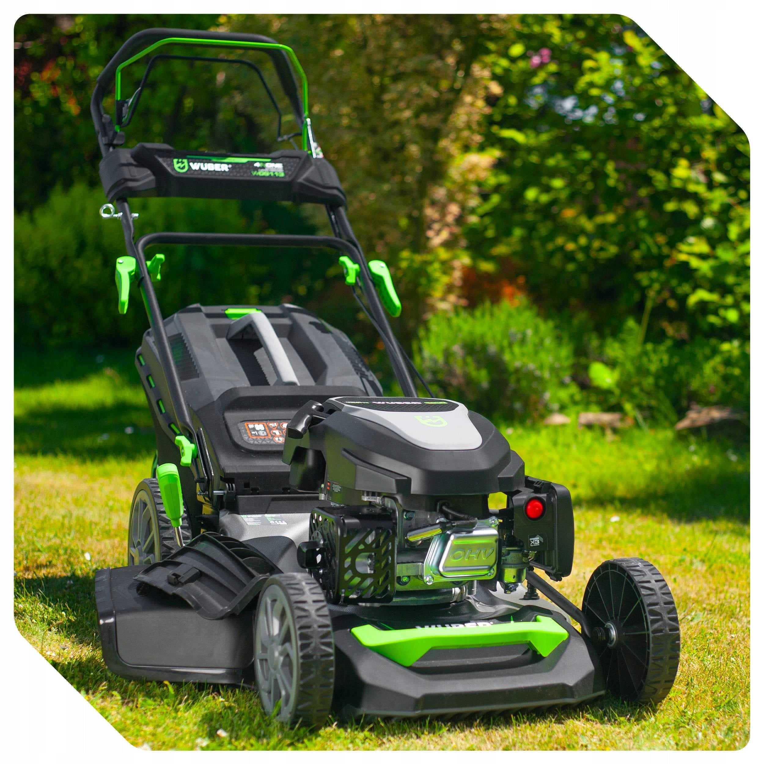 LAWN MOWER WITH DRIVE 6,25KM POWERFUL ENGINE RATO MULCH. 53CM Packaging status original