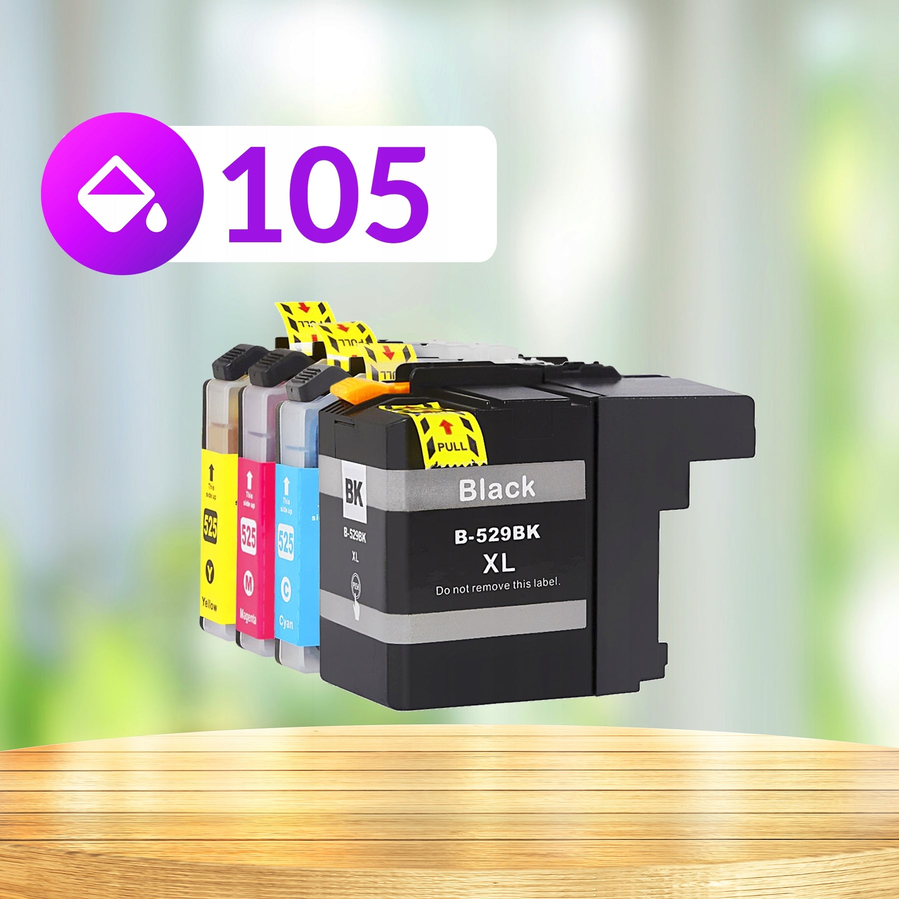 LC525 LC529 XL ink cartridges for BROTHER DCP J105 DCP-J105 DCP J100 printer Manufacturer code BROTHER DCP J105 DCP-J105 DCP J100