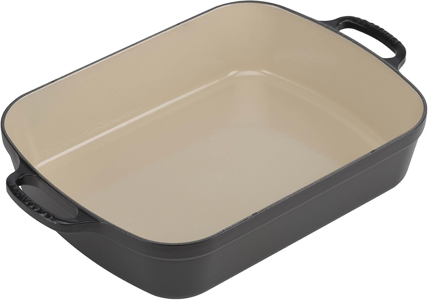 LE CREUSET CAST IRON PAN BLACK HEAT-RESISTANT DISH FOR BAKING 33CM
