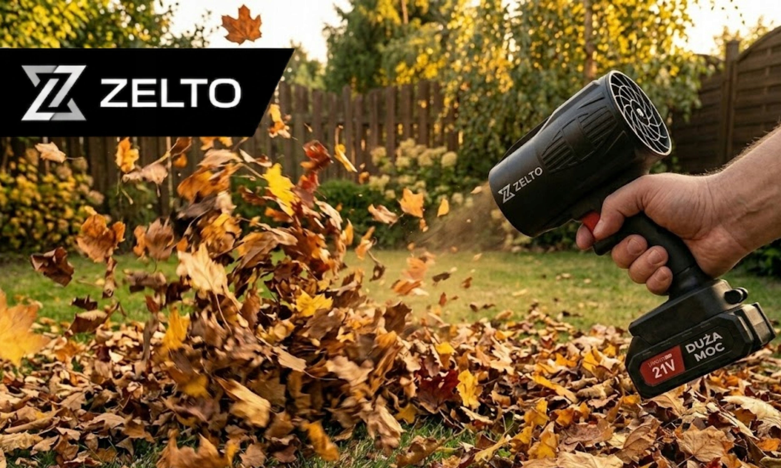 LEAF BLOWER CORDLESS GARDEN FOR GRASS GRILL FURNACE 2xAKU STRONG Power supply rechargeable battery