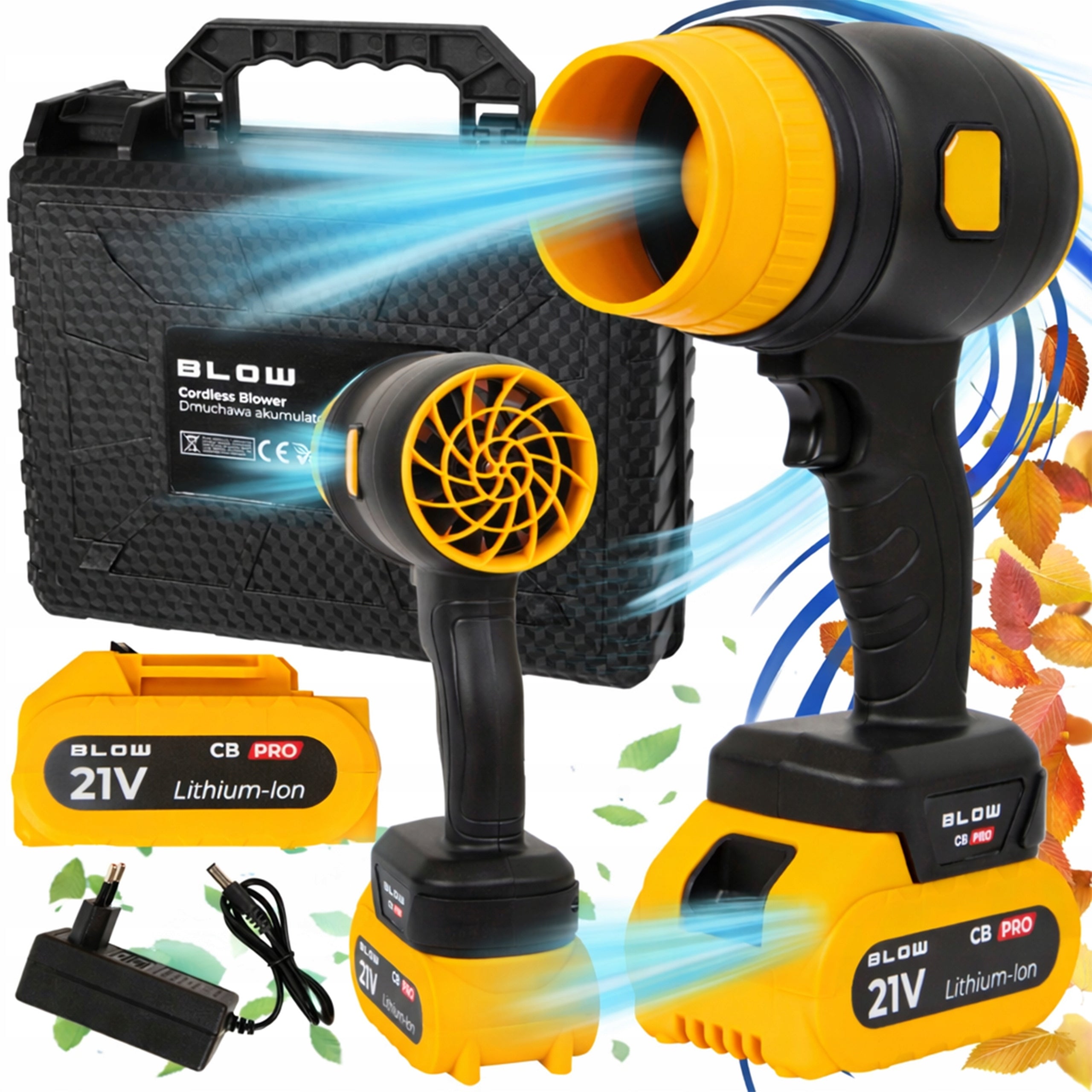 LEAF BLOWER CORDLESS GARDEN WIRELESS 230 km/h TURBO 21V
