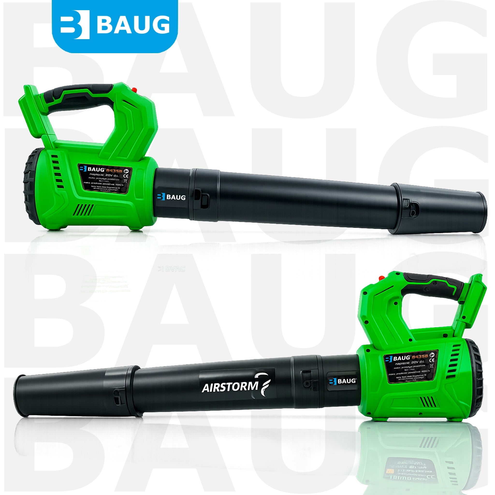 LEAF BLOWER CORDLESS GARDEN WIRELESS FOR SNOW 2x AKU 3AH Brand Baug