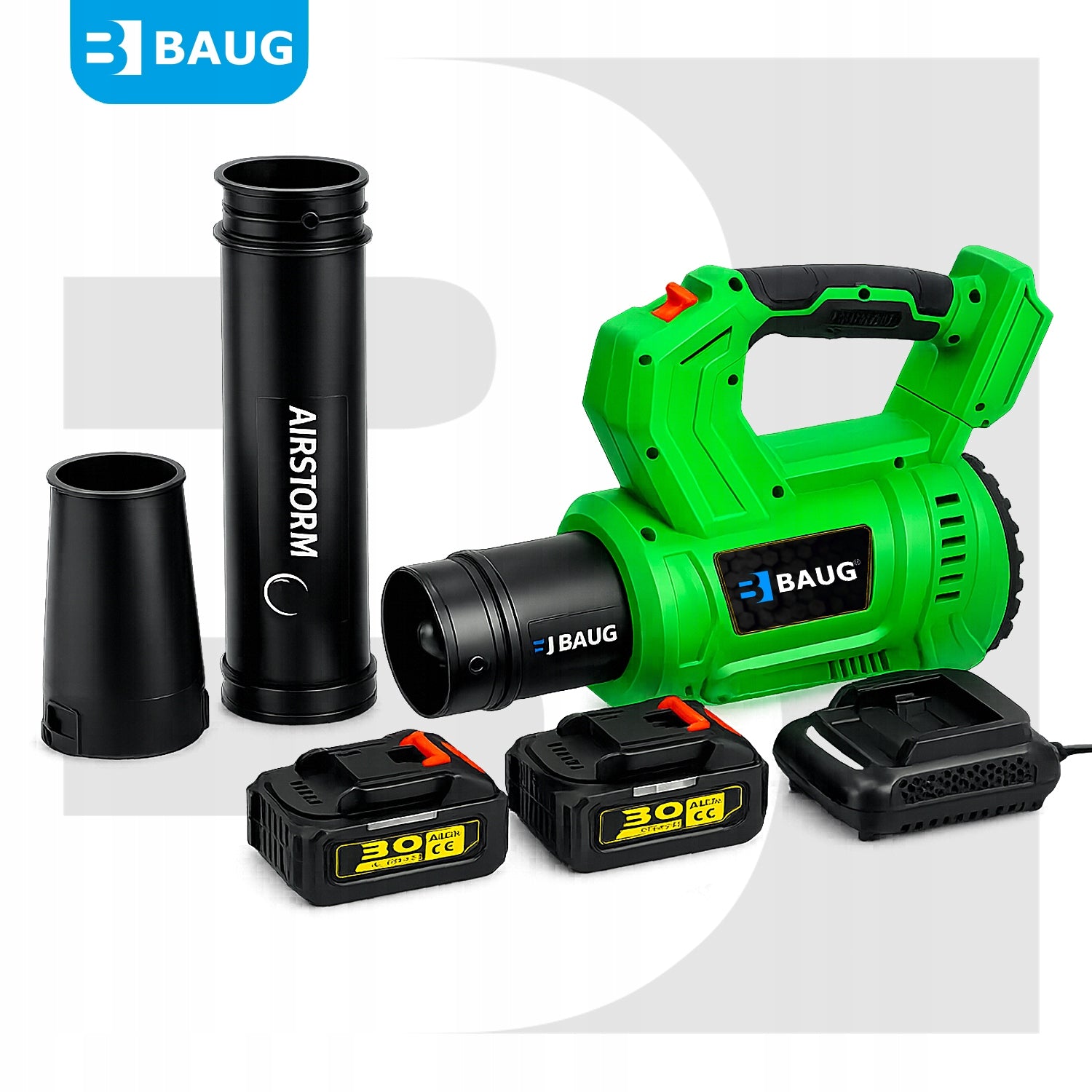 LEAF BLOWER CORDLESS GARDEN WIRELESS FOR SNOW 2x AKU 3AH Output 9 m3/min