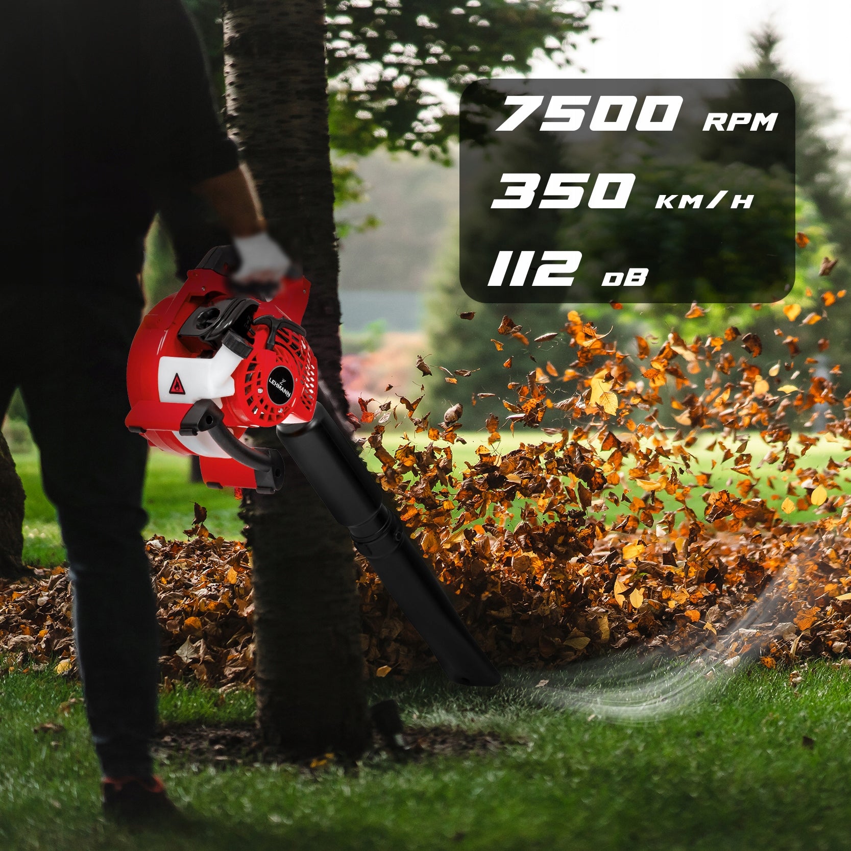 LEAF BLOWER CORDLESS VACUUM CLEANER WITH SHREDDER POWERFUL Brand Lehmann