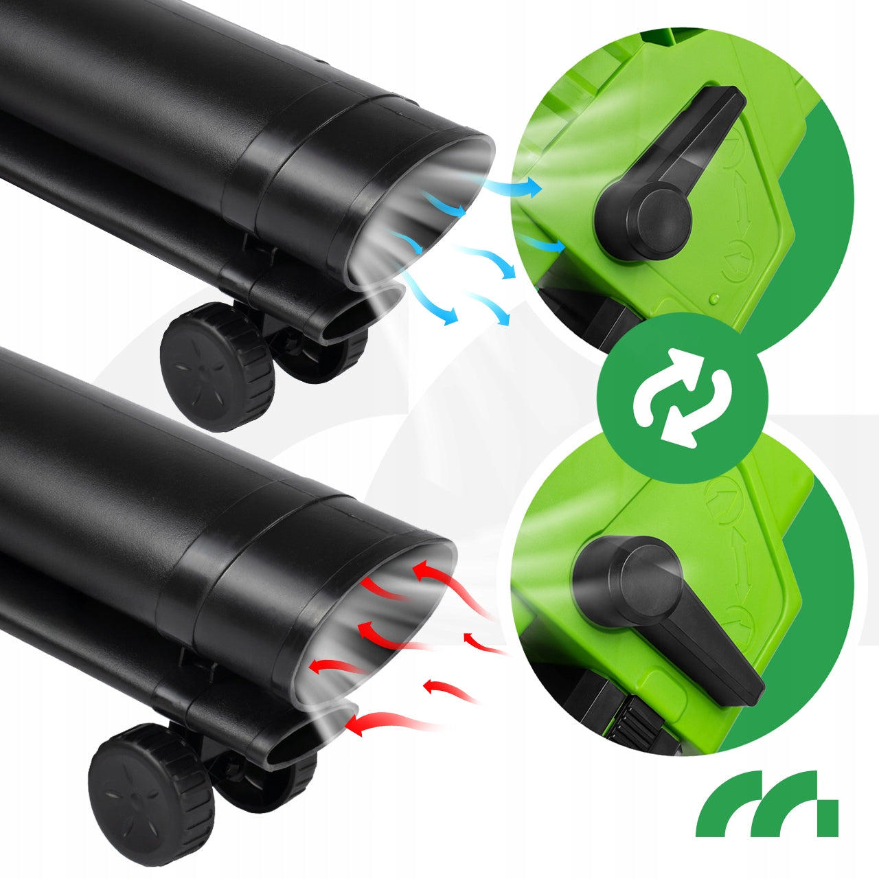 LEAF BLOWER ELECTRIC GARDEN VACUUM CLEANER SHREDDER 3500W 270km/h Tool weight 3 kg