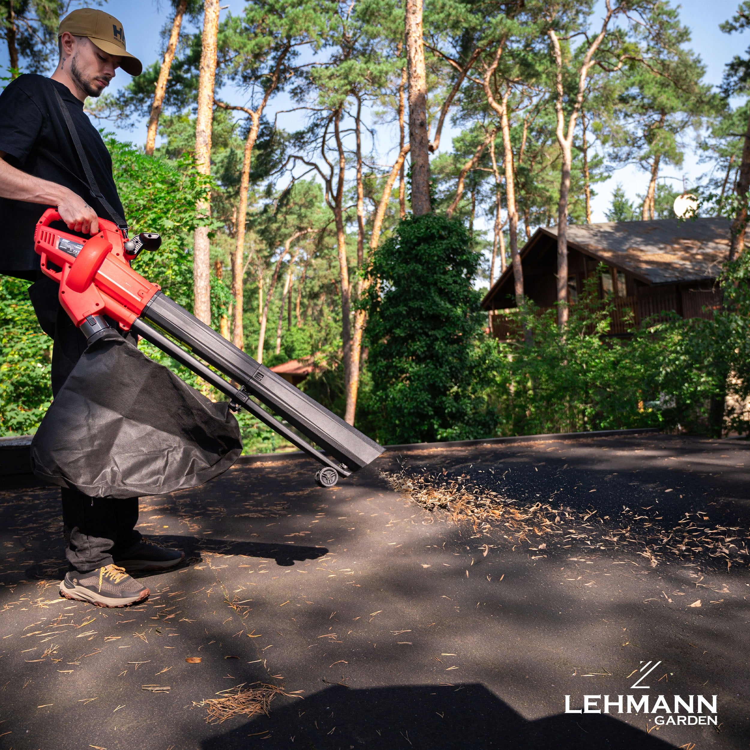 LEAF BLOWER ELECTRIC POWERFUL 3500W GARDEN SHREDDER VACUUM CLEANER Output 10 m3/min