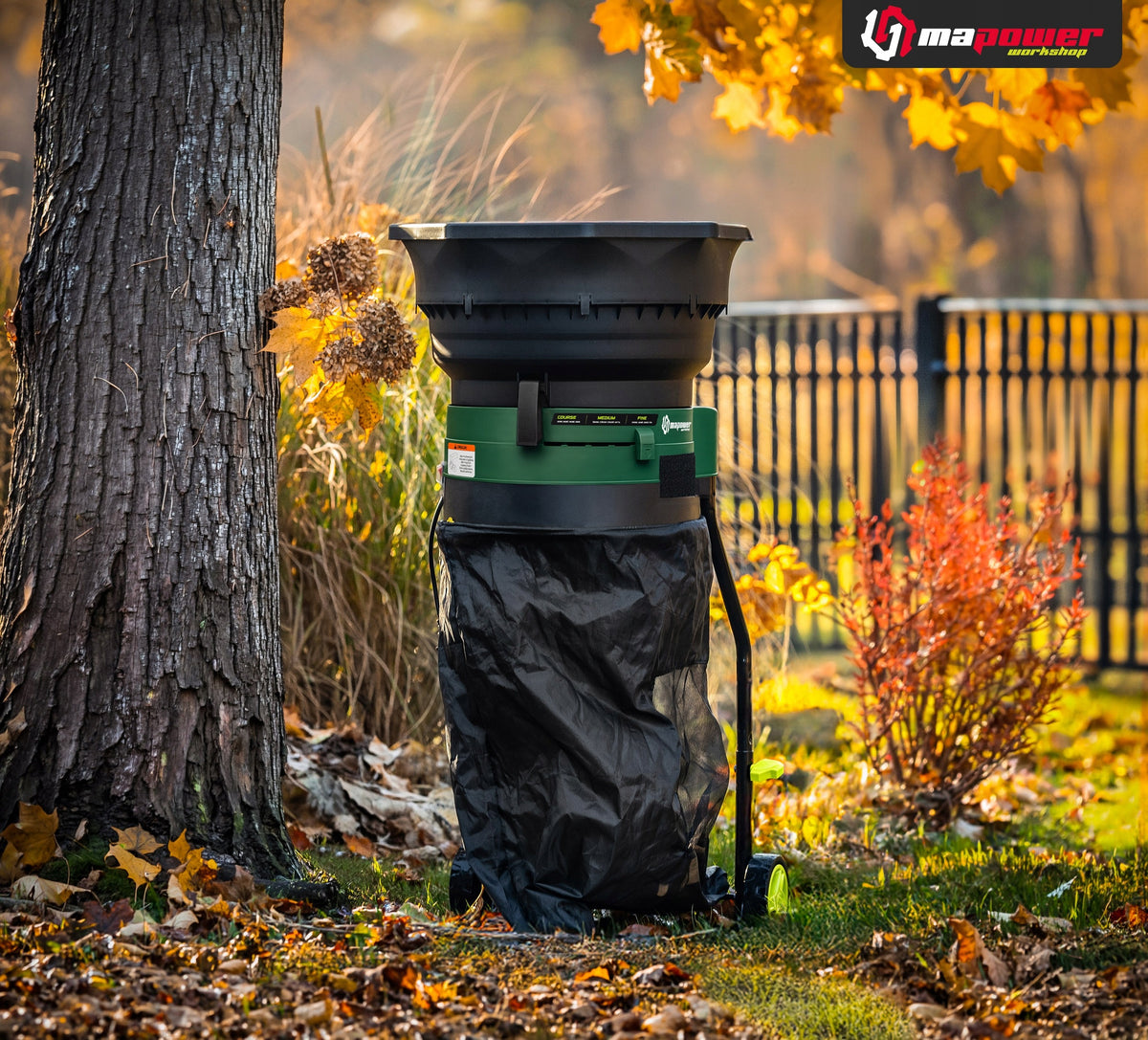 LEAF SHREDDER MULCZER ELECTRIC SHREDDER LARGE TANK 1800W Manufacturer code MPLS01 rozdrabniacz do liści mulczer