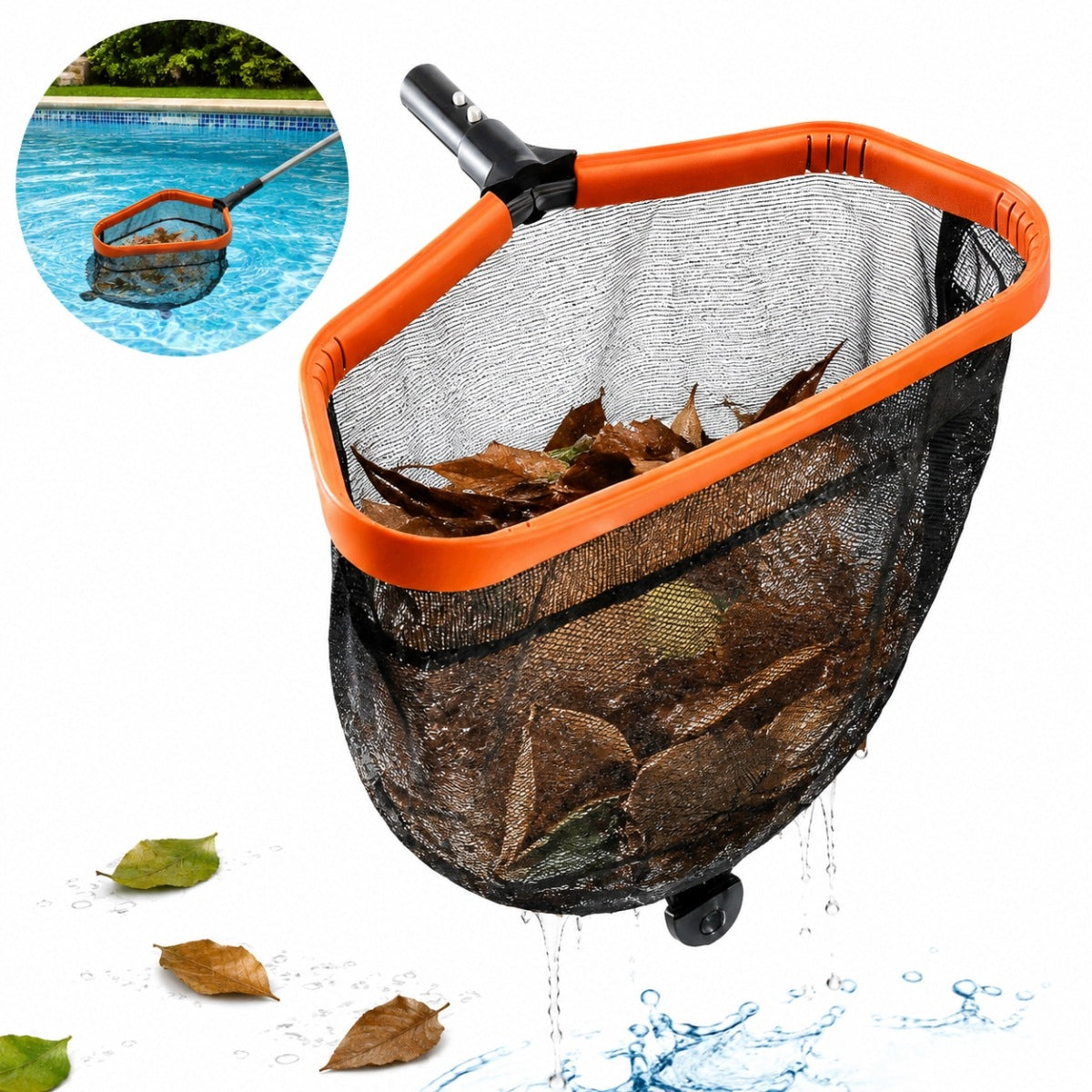LEAF WASTE CATCHING NET FOR CLEANING THE POND POOL
