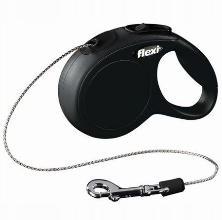 LEASH FLEXI CLASSIC BLACK CORD XS 3M Brand Flexi