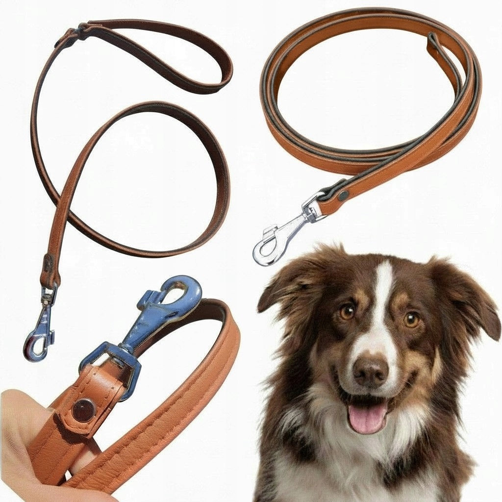 LEATHER LEASH 100% FOR DOG 1,2 M STRONG URBAN LEATHER BROWN UNI 120CM