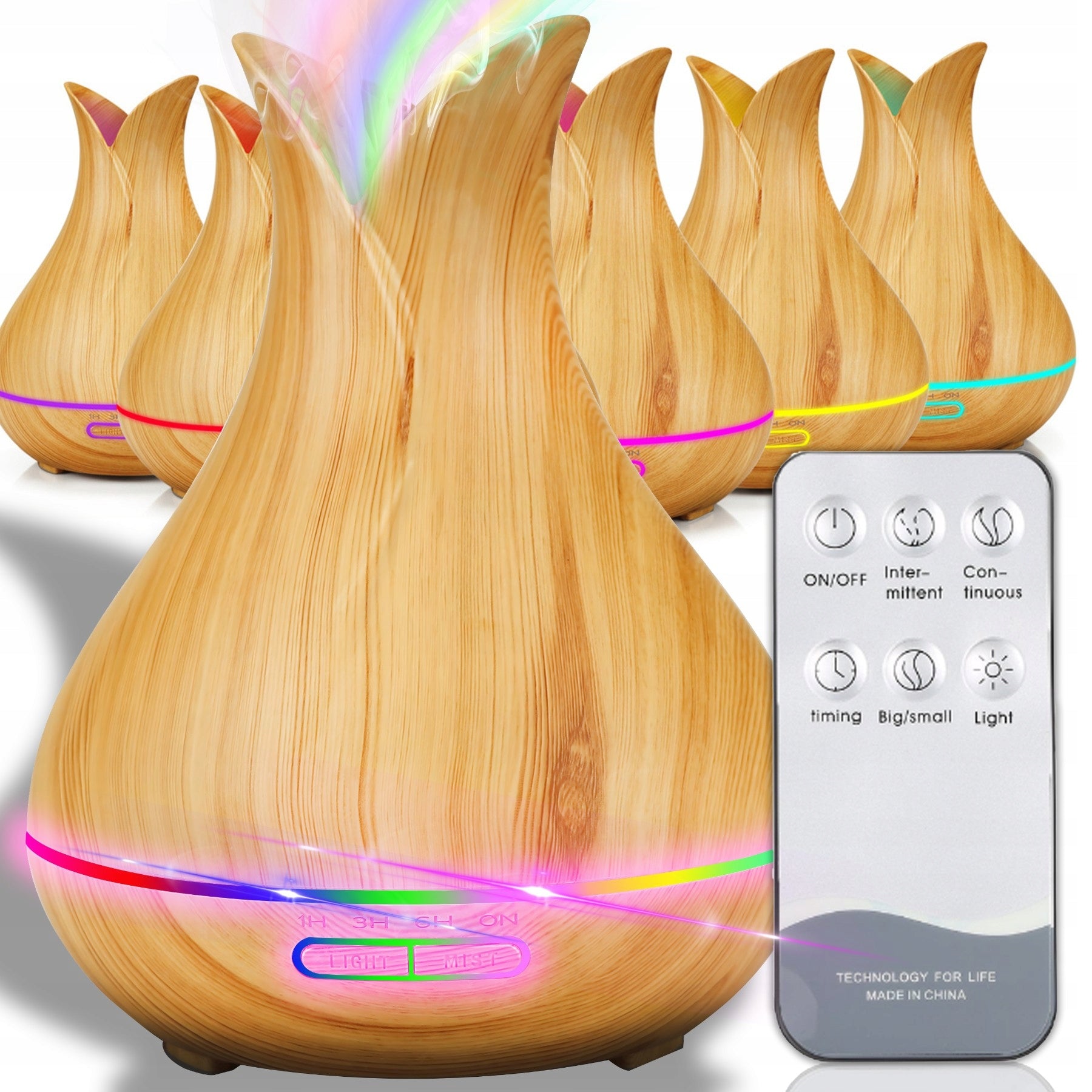 LED AIR HUMIDIFIER 7 COLORS AROMATHERAPY ULTRASONIC MINI DIFFUSER