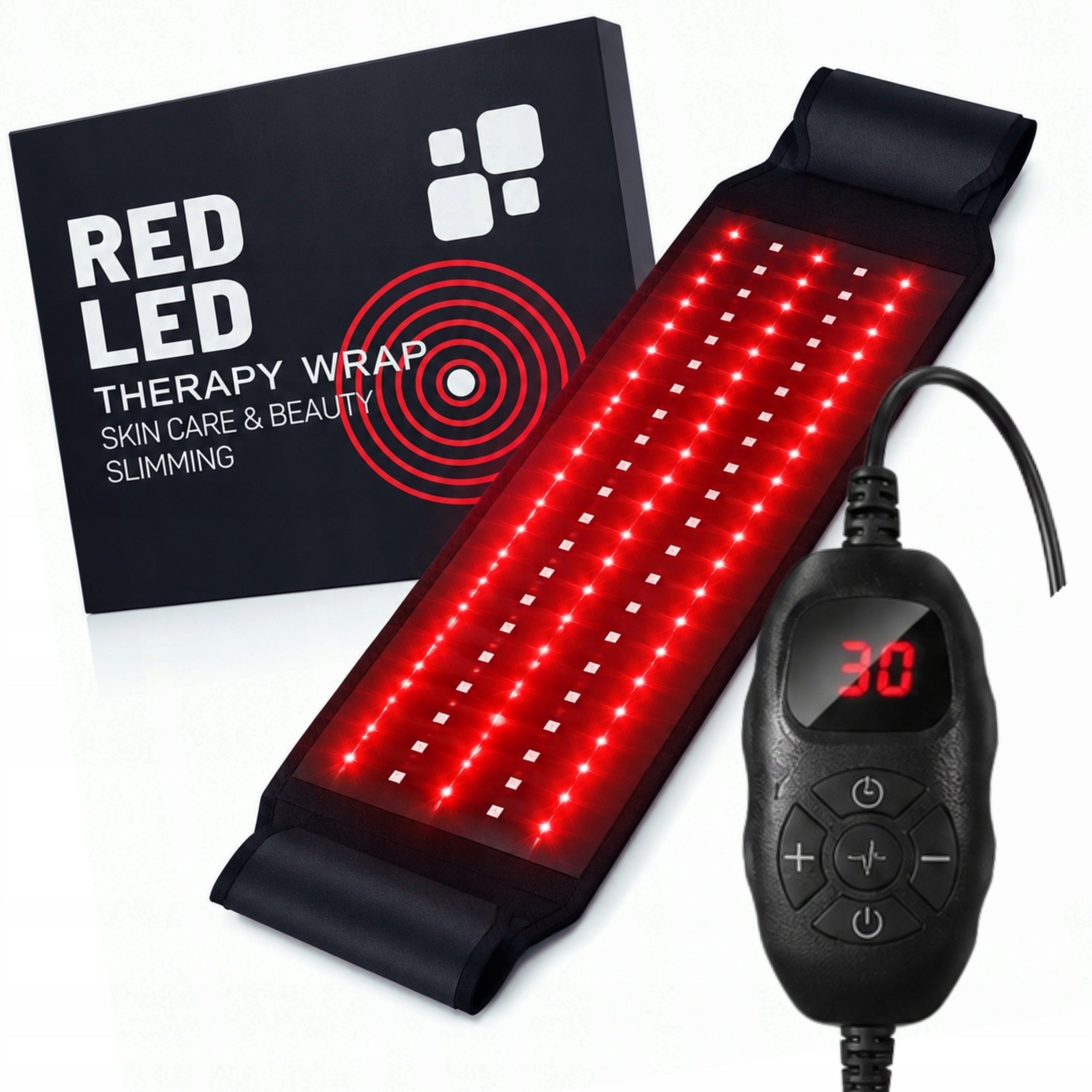 LED BELT FOR RED LIGHT THERAPY 660NM 850NM BACK WAIST RAYOCON TIMER
