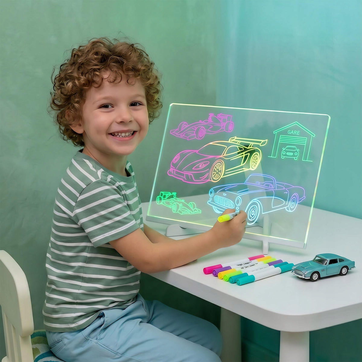 LED BOARD FOR CHILDREN TO DRAW ILLUMINATED LIGHT PAINTING PENS Manufacturer code MT4304