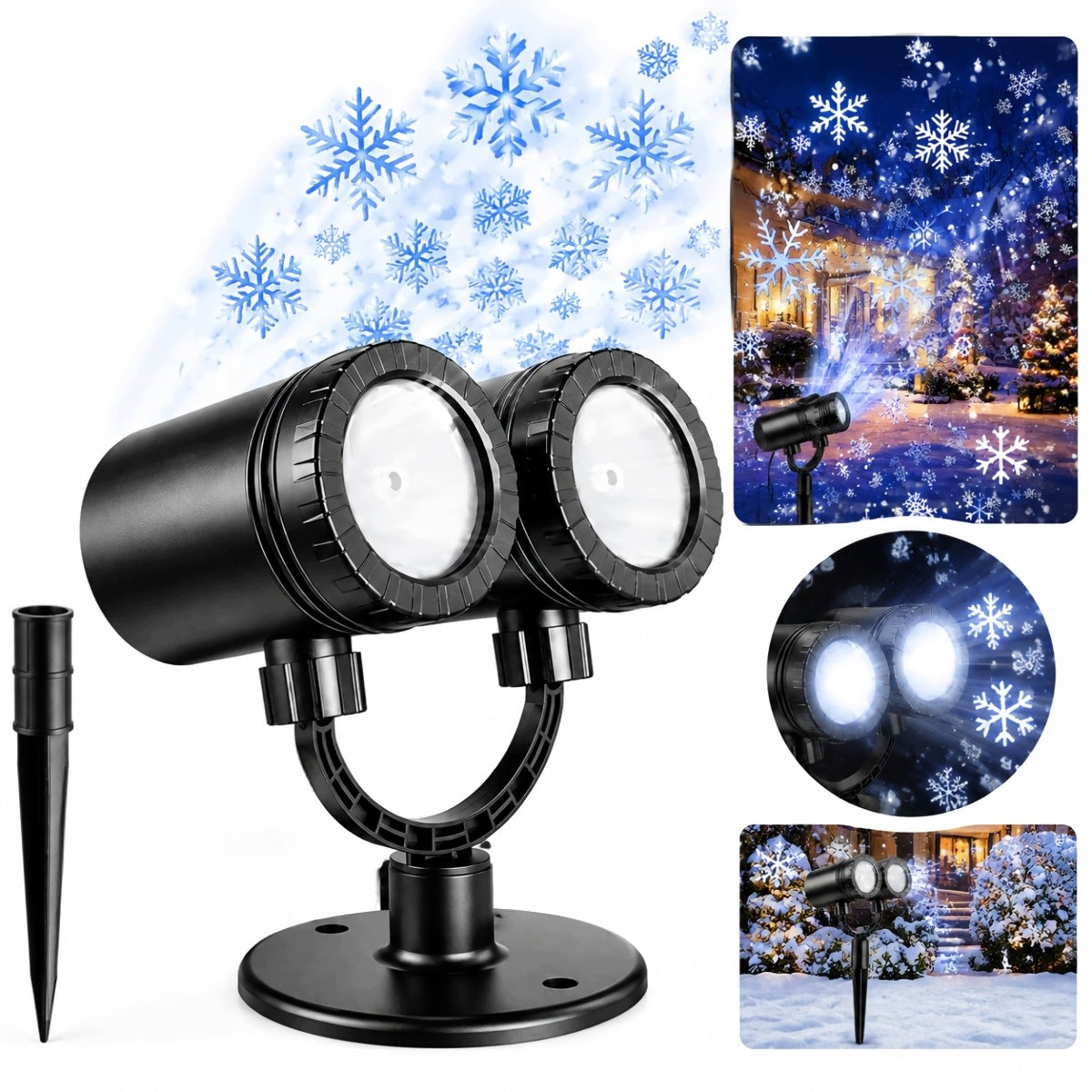 LED CHRISTMAS GARDEN LASER PROJECTOR FOR HOME PROJECTOR SNOW PATTERNS