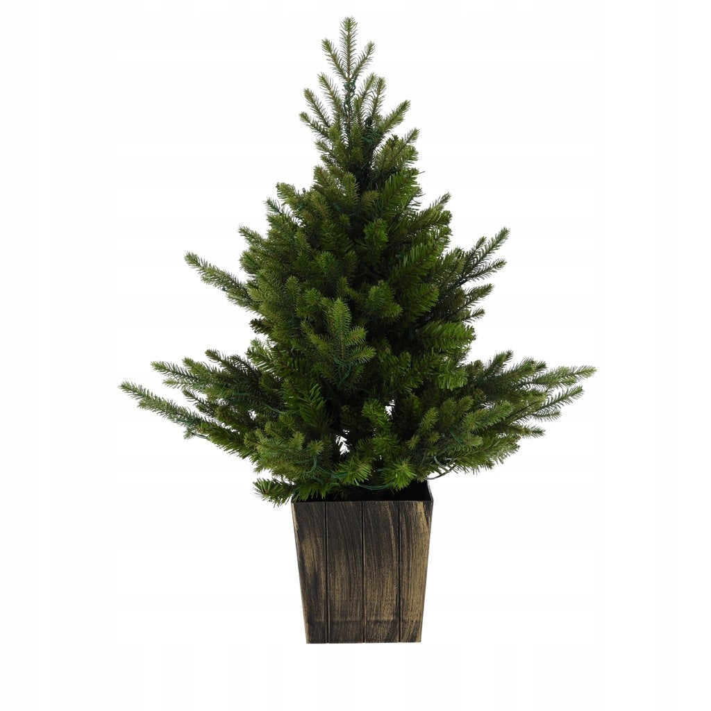 LED Christmas tree in a square pot 90cm Packaging status original