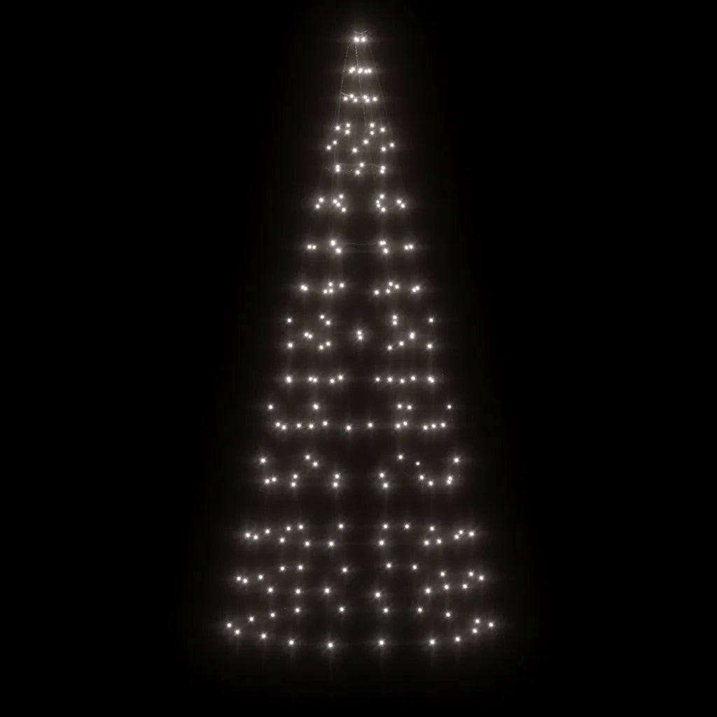 LED Christmas tree on mast 200 LED Cold white 180 cm Manufacturer code 358109