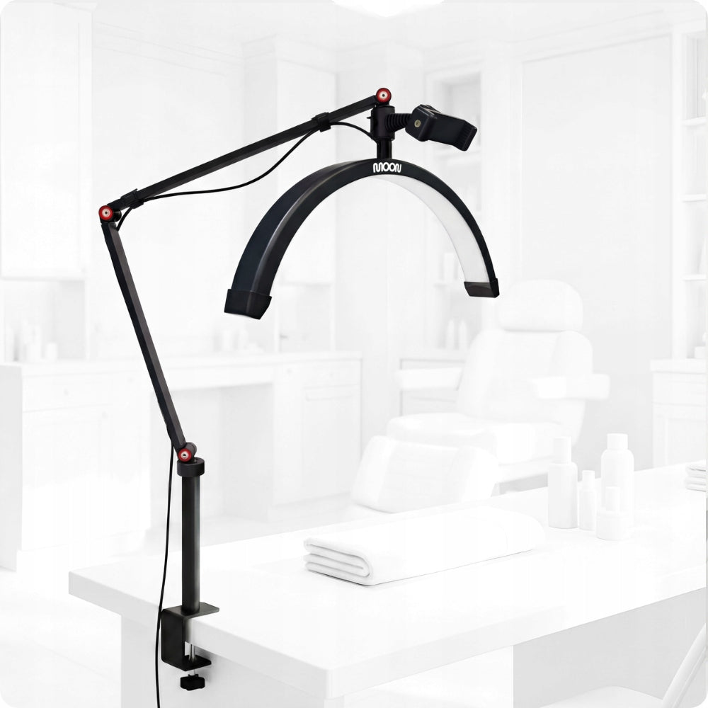 LED Cosmetic Lamp MOON Arch 20W For Eyelashes For Desk Black 42 cm Manufacturer code PRE-K600-15-LA-004-1000