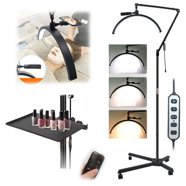 LED Cosmetic Shadowless Lamp for Nail Makeup Eyelashes + Driving Tripod