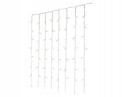 LED Curtain, Outdoor 2x2m-240L Transparent/Warm White Brand Lumineo