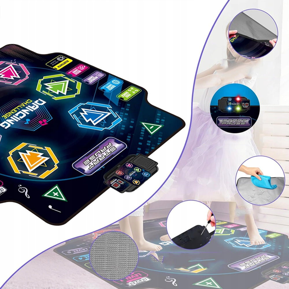 LED DANCE MAT 5 MODES BLUETOOTH GAME FOR KIDS TOY GIFT Packaging status original