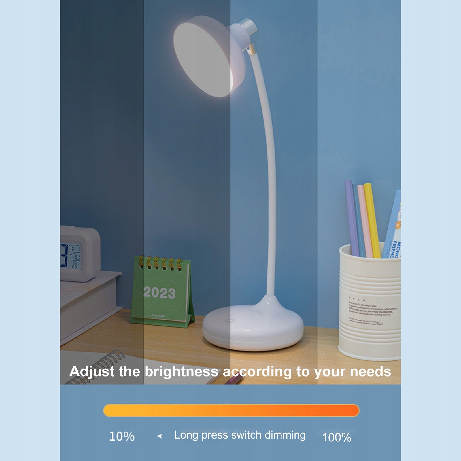 LED DESK LAMP FOR EYE CARE, CHARGED BY USB 3000-6000 K