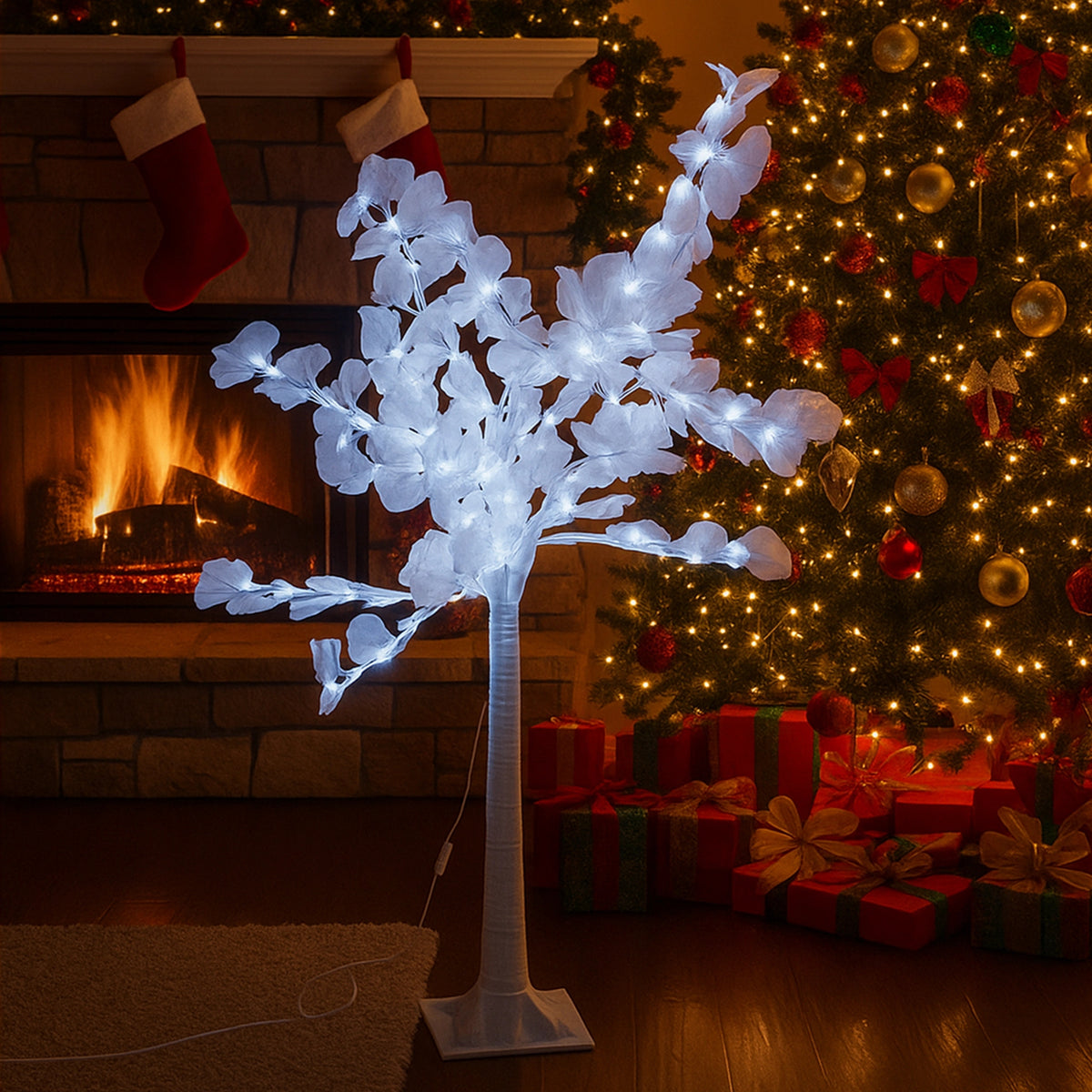 LED Decorative Tree Ginkgo 160 cm - Cold White Christmas Ornament Manufacturer code L090948