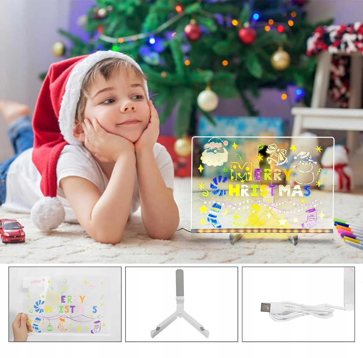 LED Drawing Board for Kids with Illuminated Pens,Lighting Toy Brand no brand