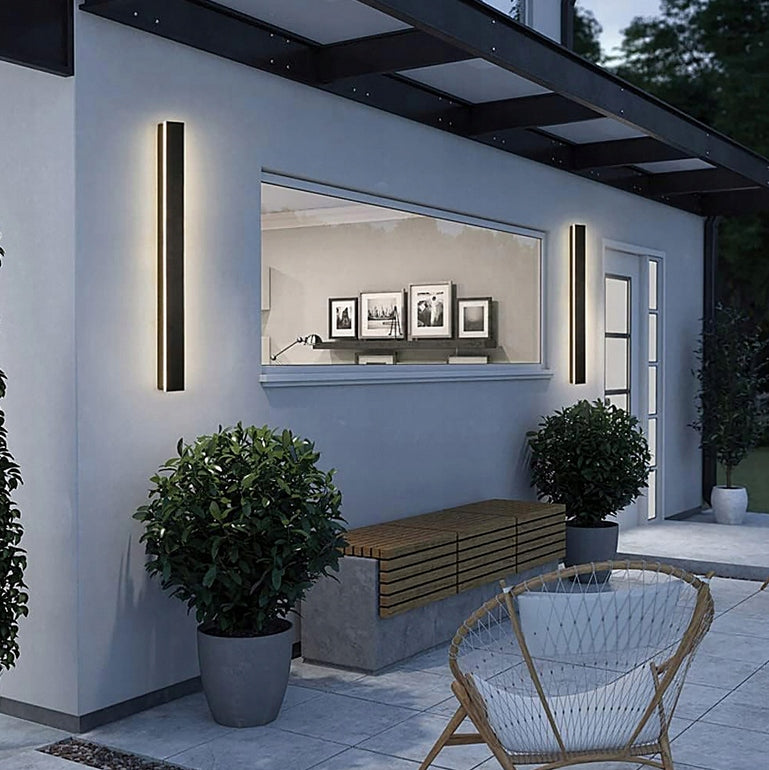 LED FACADE WALL LAMP GARDEN WALL LAMP LARA 19W 60cm outdoor IP65 Color black