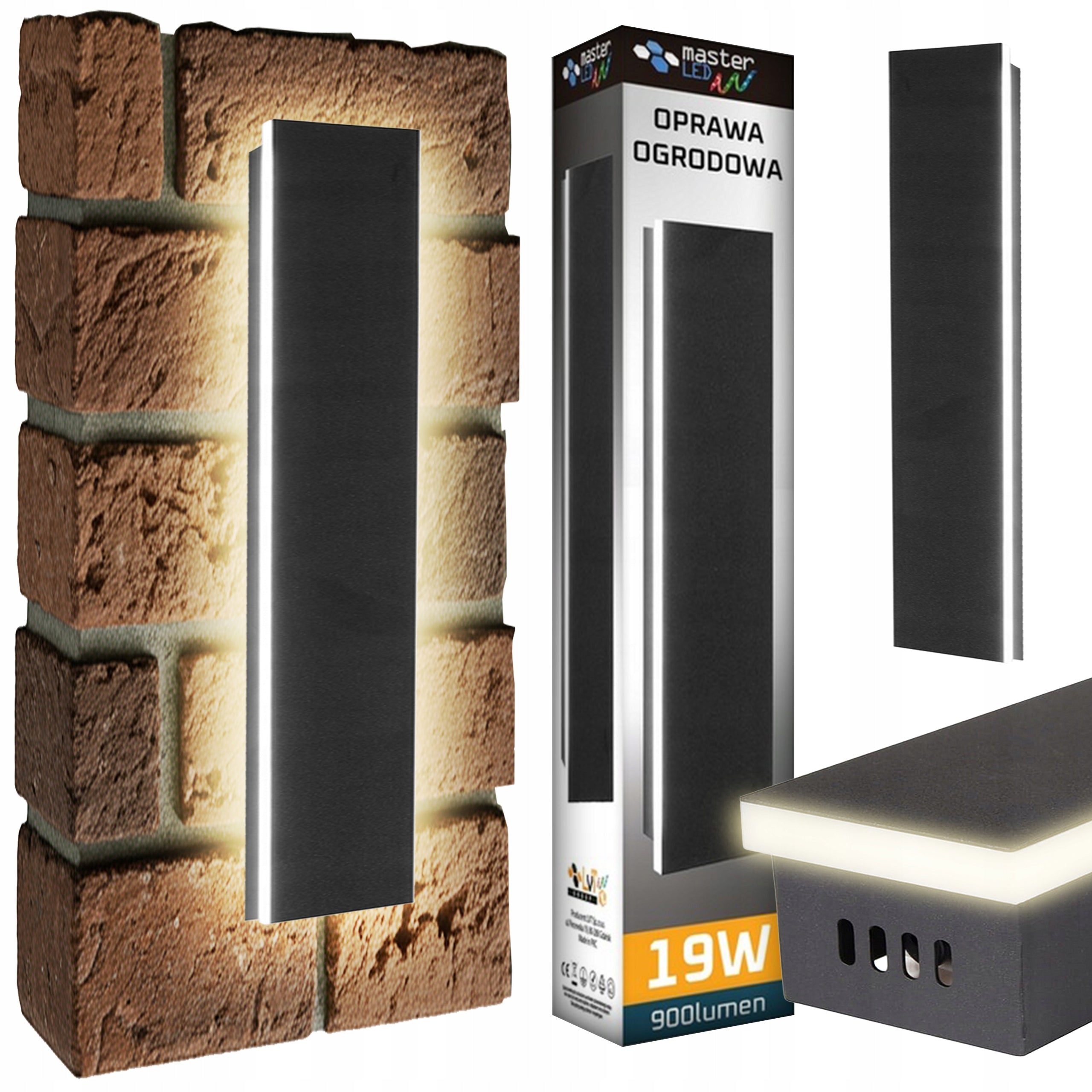 LED FACADE WALL LAMP GARDEN WALL LAMP LARA 19W 60cm outdoor IP65