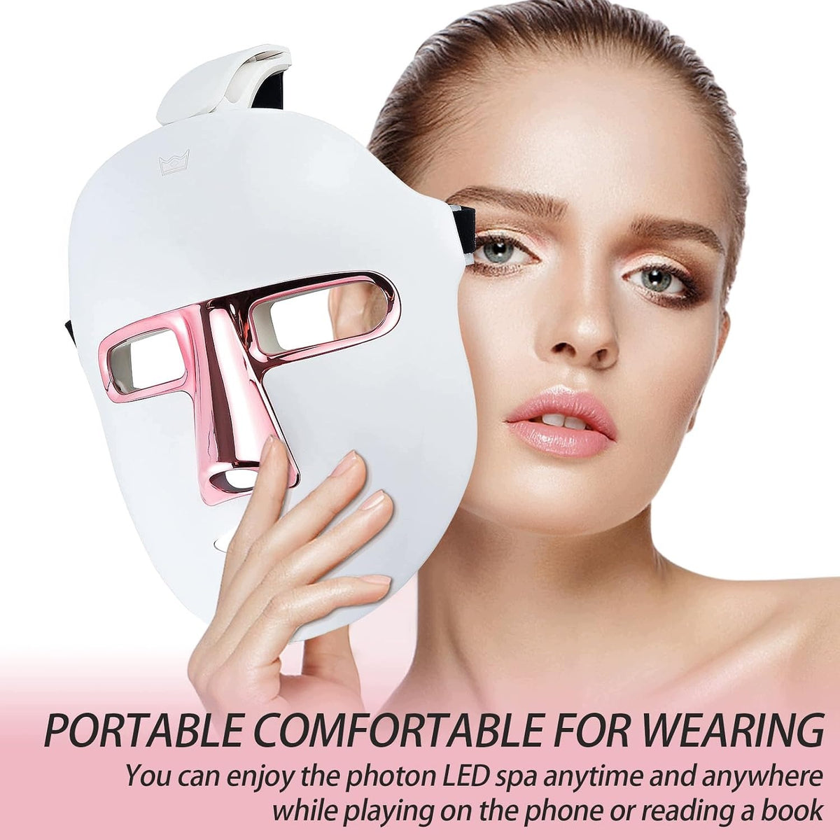 LED FACE MASK 7 COLORS LIGHT THERAPY REJUVENATING EAN (GTIN) 5908146535446