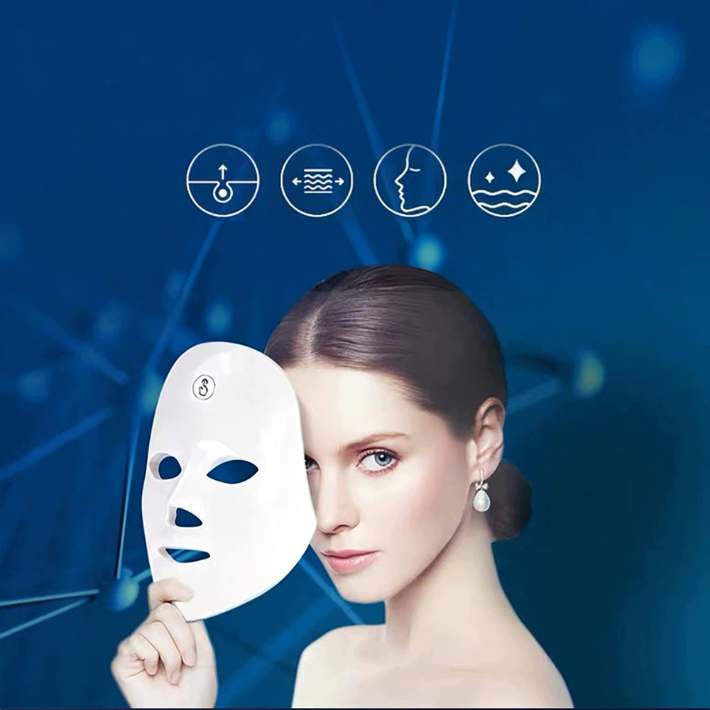 LED FACE MASK 7in1 PHOTONIC THERAPY ANTI AGE LIGHT TREATMENT Brand no brand